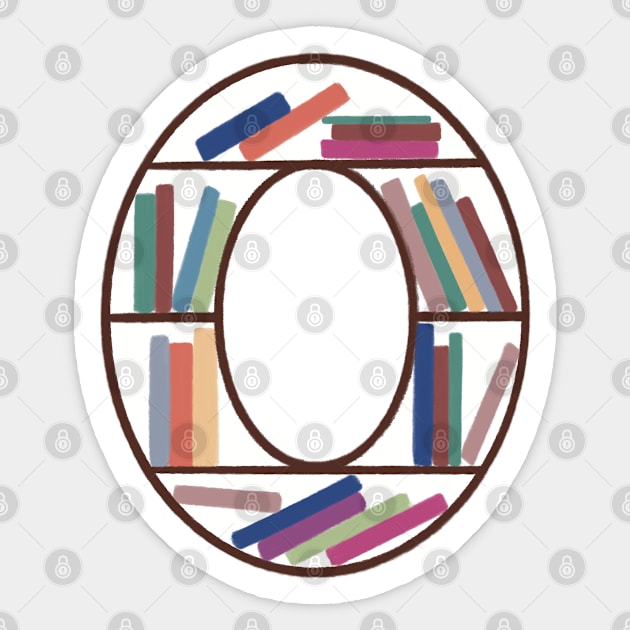 O Bookcase Sticker by SRSigs